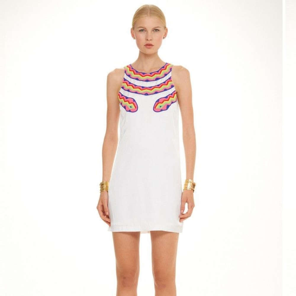 Mara Hoffman Beaded Snake Shift Dress